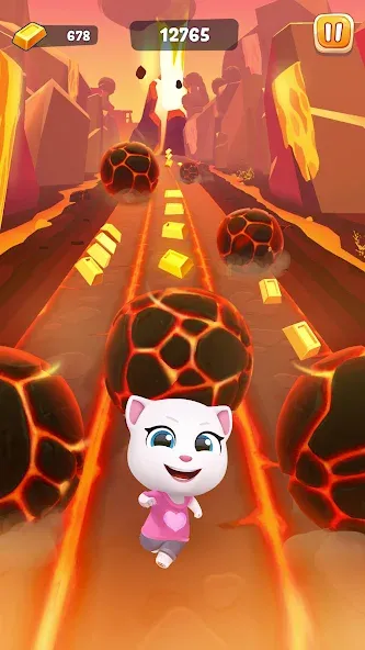 Talking Tom Time Rush [МОД: Бесконечные деньги, Монеты и Мега MOD] Screenshot 2