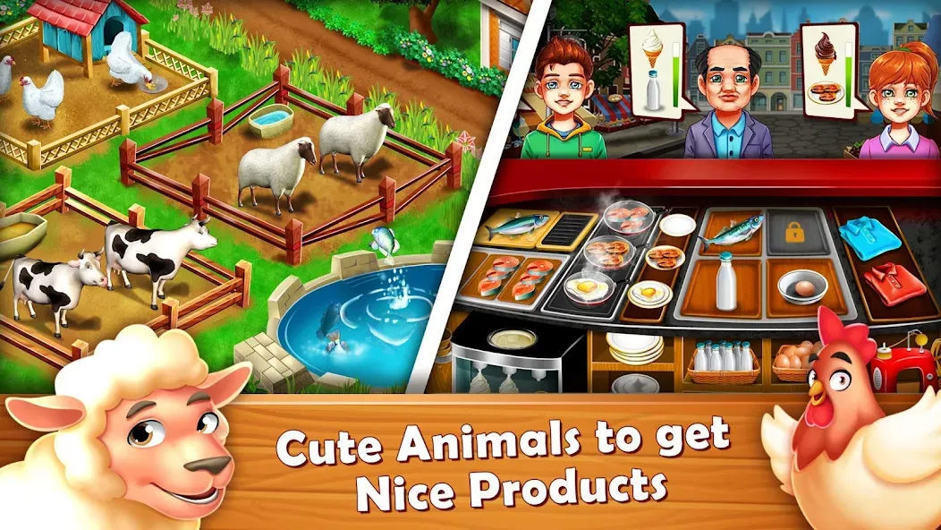 Farm Fest : Farming Games (Фарм Фест) [МОД: Все открыто, Дополнительные деньги и Меню MOD] Screenshot 4