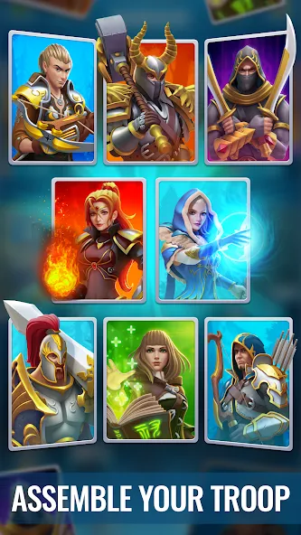 Raid & Rush - Heroes idle RPG [МОД: Деньги, Монеты и Меню MOD] Screenshot 1