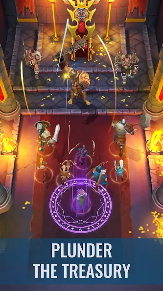 Raid & Rush - Heroes idle RPG [МОД: Деньги, Монеты и Меню MOD] Screenshot 2