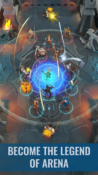 Raid & Rush - Heroes idle RPG [МОД: Деньги, Монеты и Меню MOD] Screenshot 4