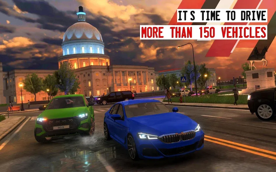 Driving School Simulator (Драйвинг Скул Симулятор) [МОД: Все открыто, Дополнительные деньги и Меню MOD] Screenshot 1