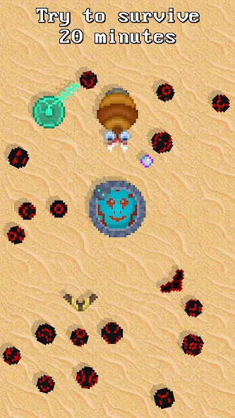 Magic Ball — 2D Survivor io [МОД: Деньги, Монеты и Меню MOD] Screenshot 1