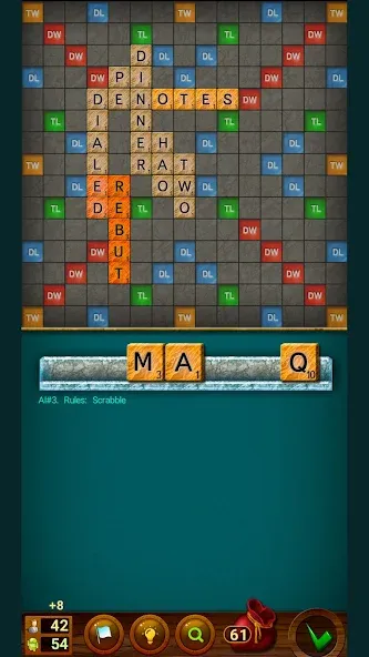 Word Game: Friends Offline [МОД: Все открыто, Дополнительные деньги и Меню MOD] Screenshot 1