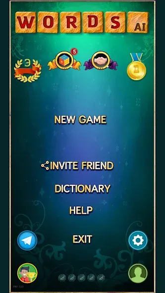 Word Game: Friends Offline [МОД: Все открыто, Дополнительные деньги и Меню MOD] Screenshot 3