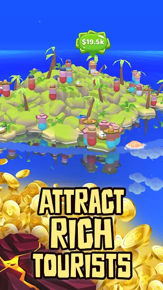 Volcano Island - Sim Game (Вулканический остров) [МОД: Много монет, Открытые уровни и Мега MOD] Screenshot 3