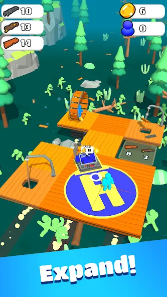 Zombie Raft (Зомби Рафт) [МОД: Много монет, Открытые уровни и Мега MOD] Screenshot 5