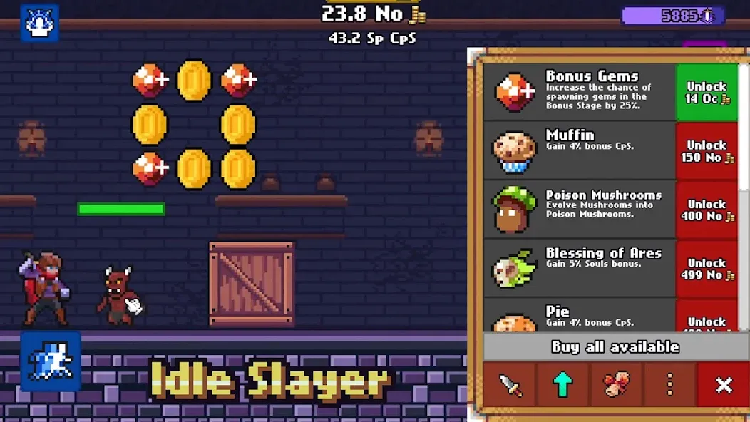 Idle Slayer (Айдл Слэер) [МОД: Бесконечные деньги, Монеты и Мега MOD] Screenshot 4