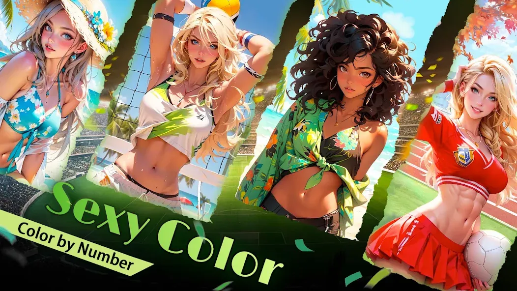 Adult Sexy Coloring Games [МОД: Все открыто, Дополнительные деньги и Меню MOD] Screenshot 3