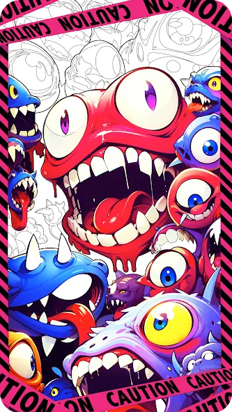Dark Fantasy Coloring Games [МОД: Много монет, Открытые уровни и Мега MOD] Screenshot 1