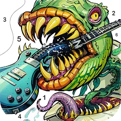 Скачать Dark Fantasy Coloring Games [МОД: Много монет, Открытые уровни и Мега MOD] | Взлом Dark Fantasy Coloring Games на Андроид