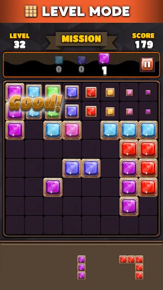 Block Puzzle 8x8 (Блокголоволомка 88) [МОД: Бесконечные деньги, Монеты и Мега MOD] Screenshot 3
