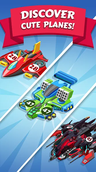 Merge Planes Idle Plane Game (Мерж Плейнс Импайр) [МОД: Меню, Бесконечные монеты и Открытые уровни] Screenshot 4