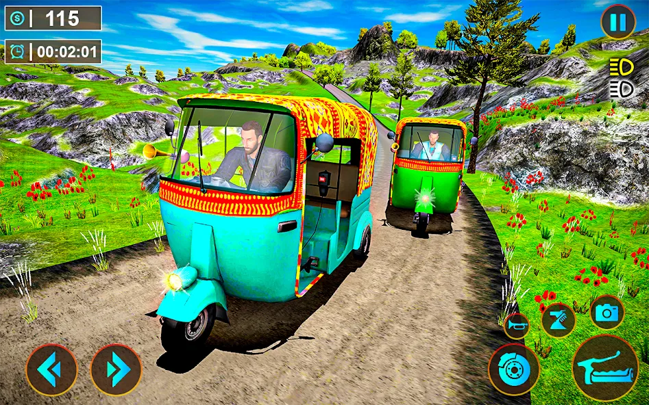 Tuk Tuk Offroad Auto Rickshaw (Тук Тук оффроуд автомобильный рикша) [МОД: Бесконечные деньги, Монеты и Мега MOD] Screenshot 1