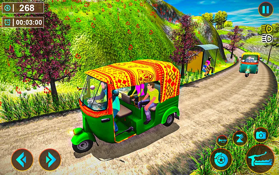 Tuk Tuk Offroad Auto Rickshaw (Тук Тук оффроуд автомобильный рикша) [МОД: Бесконечные деньги, Монеты и Мега MOD] Screenshot 2