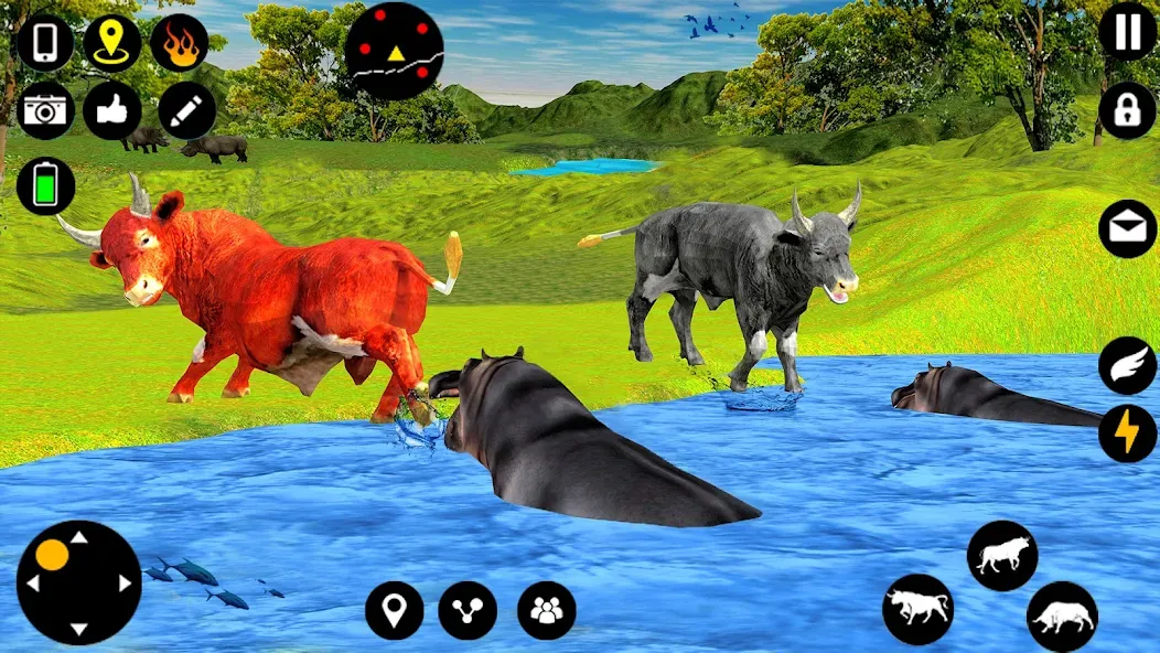 Angry Bull Attack Fight Games (Ангри Булл Атак Файт Геймс) [МОД: Меню, Бесконечные монеты и Открытые уровни] Screenshot 4
