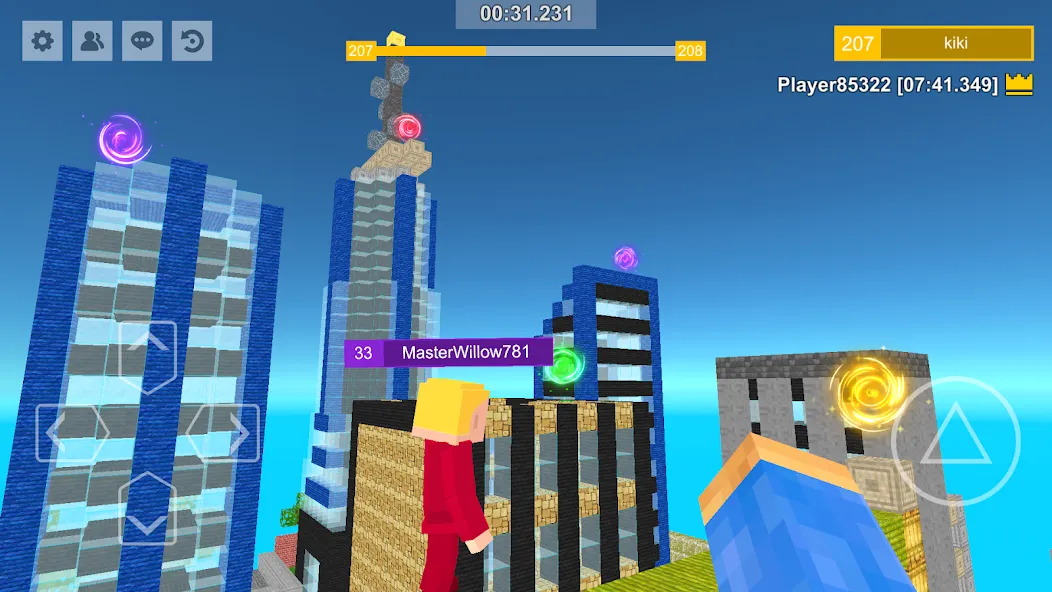 Parkour Craft: Online PvP Game (Паркур Крафт) [МОД: Много монет, Открытые уровни и Мега MOD] Screenshot 4