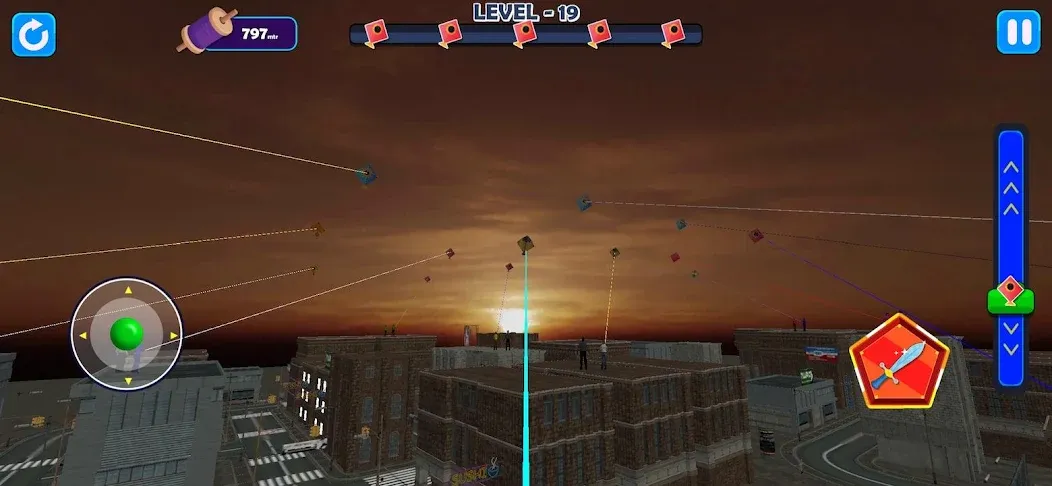 Indian Kite Flying 3D (Индийский воздушный змей 3Д) [МОД: Меню, Бесконечные монеты и Открытые уровни] Screenshot 4