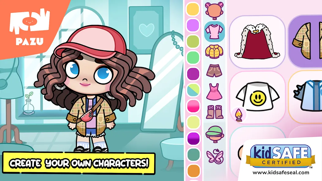 Avatar Maker Dress up for kids [МОД: Меню, Бесконечные монеты и Открытые уровни] Screenshot 1