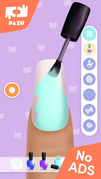 Girls Nail Salon — Kids Games [MOD: Бесконечные деньги] - Скриншот 2