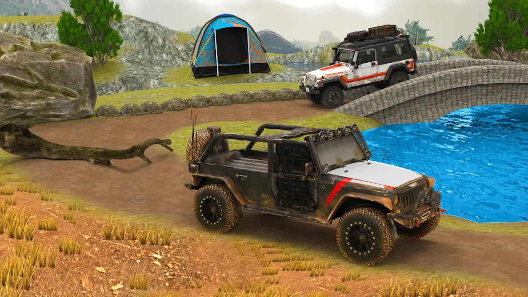 Offroad 4x4 Jeep Driving Game [МОД: Бесконечные деньги, Монеты и Мега MOD] Screenshot 3