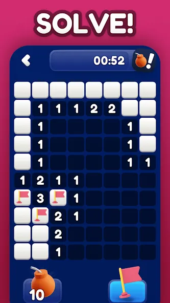 Minesweeper Bomb Mines Game (Майнсвипер разблокирует уровни Марка) [МОД: Бесконечные деньги, Монеты и Мега MOD] Screenshot 5