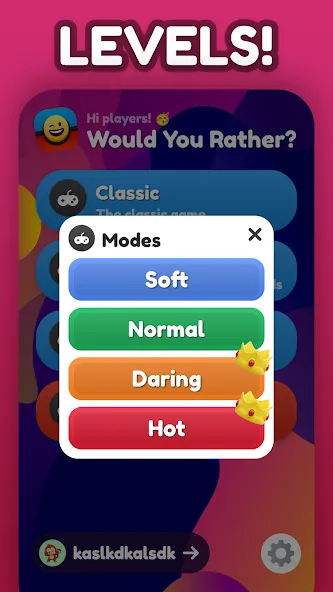 Would You Rather ? [МОД: Много монет, Открытые уровни и Мега MOD] Screenshot 4