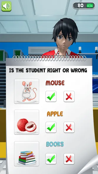 Anime School Teacher Simulator [МОД: Много денег, Монет и Все открыто] Screenshot 2