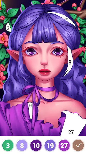 Art Coloring - Color by Number [МОД: Много монет, Открытые уровни и Мега MOD] Screenshot 1
