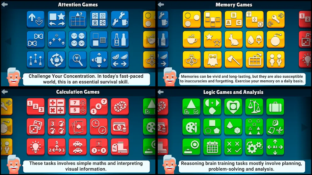 Neurobics: 60 Brain Games (Нейробика) [МОД: Меню, Бесконечные монеты и Открытые уровни] Screenshot 2