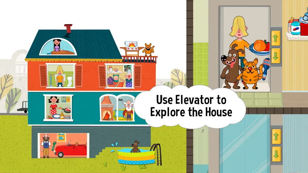 Pepi House: Happy Family (Пепи Хаус) [МОД: Деньги, Монеты и Меню MOD] Screenshot 1
