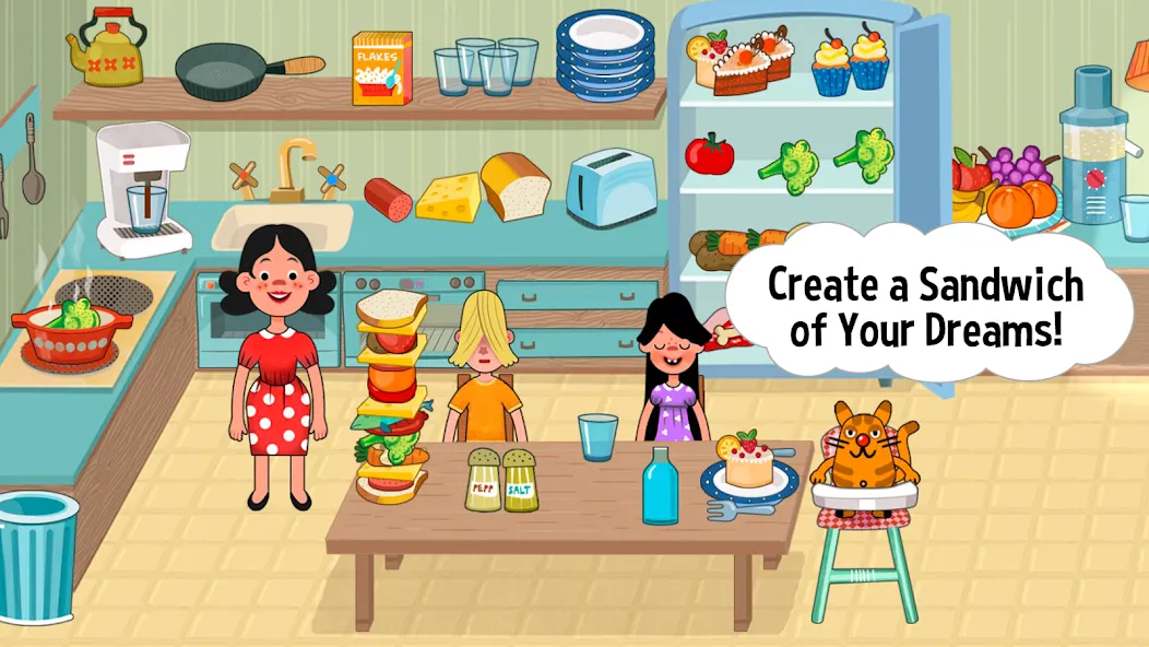 Pepi House: Happy Family (Пепи Хаус) [МОД: Деньги, Монеты и Меню MOD] Screenshot 3