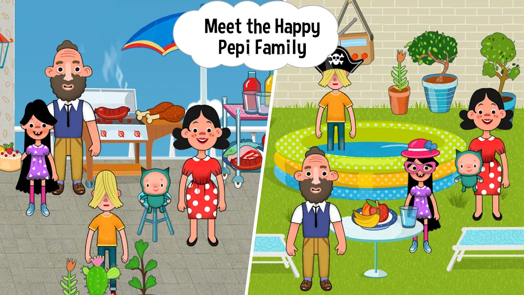 Pepi House: Happy Family (Пепи Хаус) [МОД: Деньги, Монеты и Меню MOD] Screenshot 5