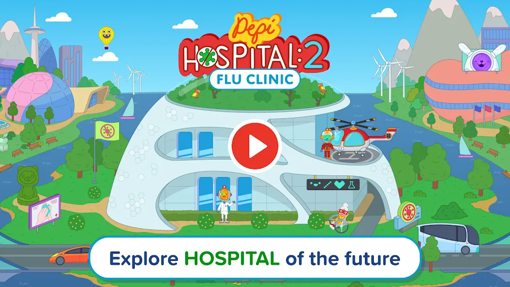 Pepi Hospital 2: Flu Clinic (Пепи Хоспитал 2) [МОД: Много денег, Монет и Все открыто] Screenshot 2