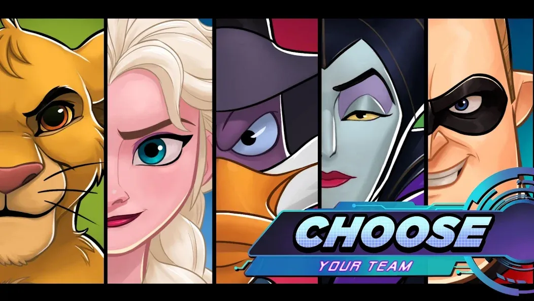 Disney Heroes: Battle Mode (Дисней Хироус) [МОД: Много монет, Открытые уровни и Мега MOD] Screenshot 2