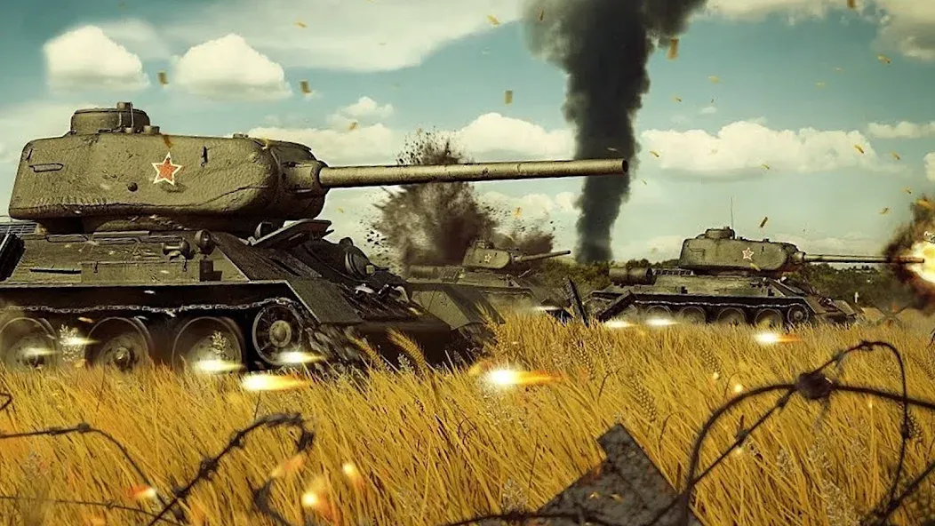 Army Tank Games Offline 3d [МОД: Меню, Бесконечные монеты и Открытые уровни] Screenshot 3