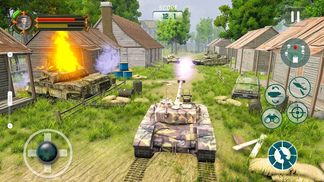 Army Tank Games Offline 3d [МОД: Меню, Бесконечные монеты и Открытые уровни] Screenshot 4