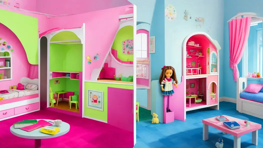 Doll House Design: Girl Games (Долл Хаус Дизайн) [МОД: Деньги, Монеты и Меню MOD] Screenshot 1