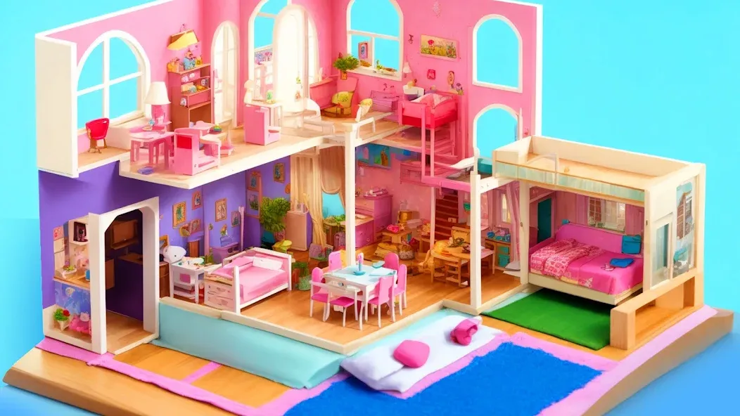Doll House Design: Girl Games (Долл Хаус Дизайн) [МОД: Деньги, Монеты и Меню MOD] Screenshot 3