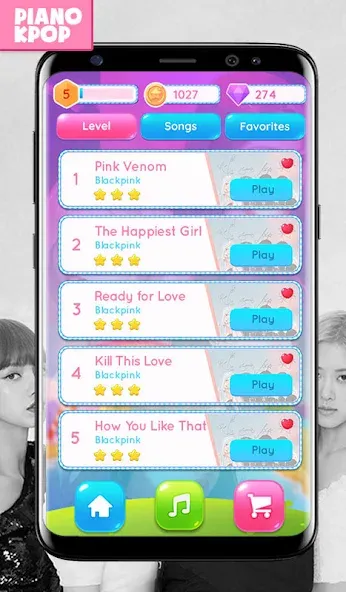 BLACK PINK Magic Piano (БЛЭК ПИНК Мэджик Тайлз 2022) [МОД: Много денег, Монет и Все открыто] Screenshot 1