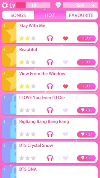 Kpop Piano Game: Color Tiles (Кпоп Пиано Гейм) [МОД: Все открыто, Дополнительные деньги и Меню MOD] Screenshot 1