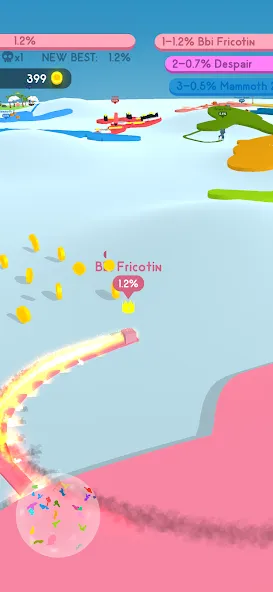 Paper.io 4 [МОД: Деньги, Монеты и Меню MOD] Screenshot 2