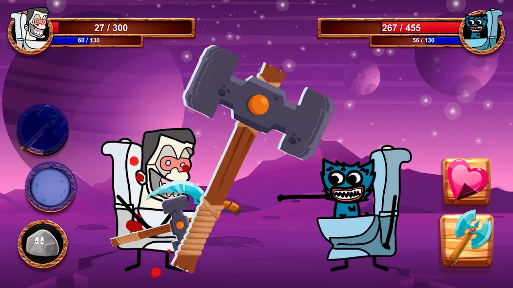 Cartoon Battle [МОД: Много денег, Монет и Все открыто] Screenshot 2