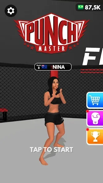Punch Master - Punching Game [МОД: Много монет, Открытые уровни и Мега MOD] Screenshot 1