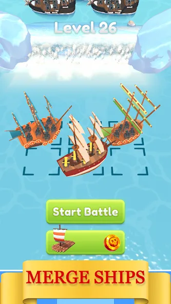 Merge Pirates (Мердж Пираты) [МОД: Меню, Бесконечные монеты и Открытые уровни] Screenshot 1