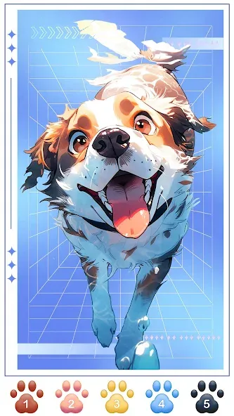 Dog Coloring, Color by number [МОД: Бесконечные деньги, Монеты и Мега MOD] Screenshot 1