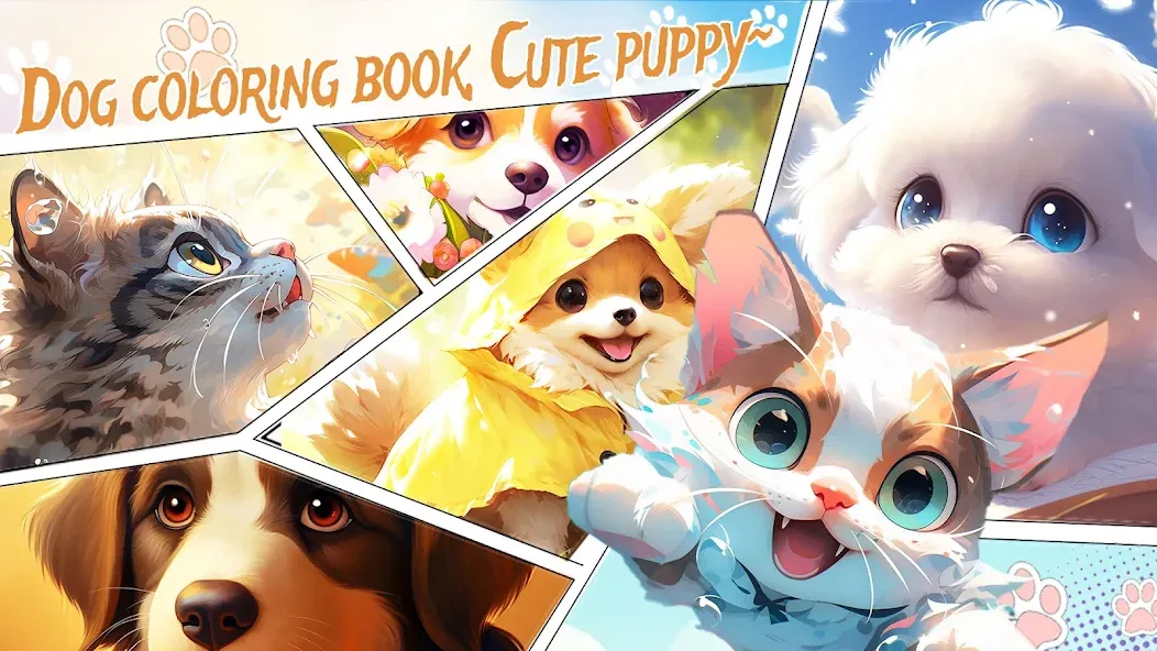 Dog Coloring, Color by number [МОД: Бесконечные деньги, Монеты и Мега MOD] Screenshot 5