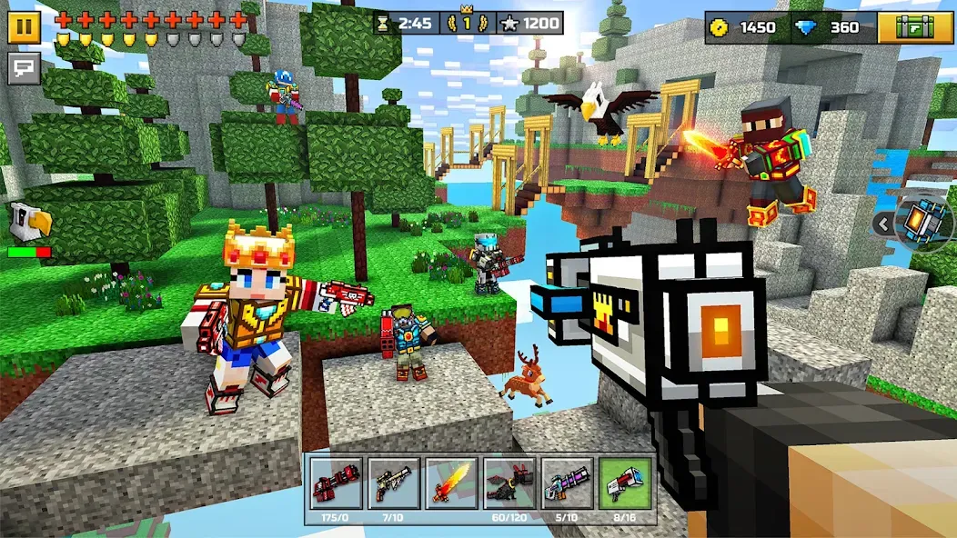 Pixel Gun 3D - FPS Shooter (Пиксельный пистолет 3Д) [МОД: Бесконечные деньги, Монеты и Мега MOD] Screenshot 2