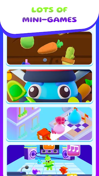 My Talking Slimy: Cat Friends (Май Токинг Слайми) [МОД: Много монет, Открытые уровни и Мега MOD] Screenshot 4