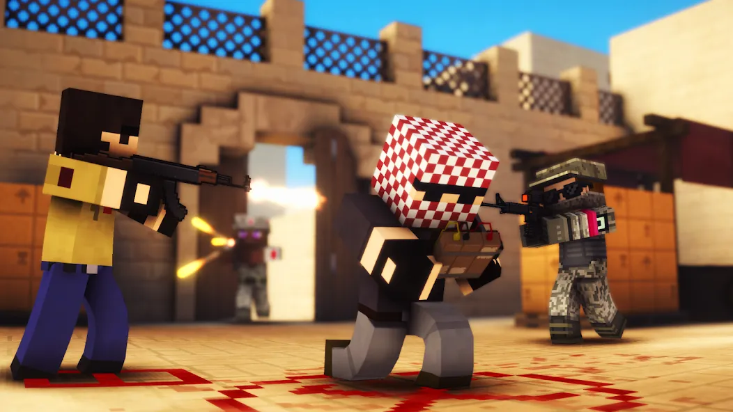 Pixel Strike 3D - FPS Gun Game (Пиксель Страйк 3Д) [МОД: Деньги, Монеты и Меню MOD] Screenshot 1